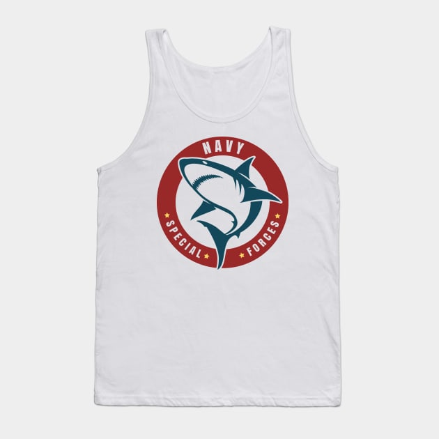 Navy Special Forces Emblem Tank Top by devaleta